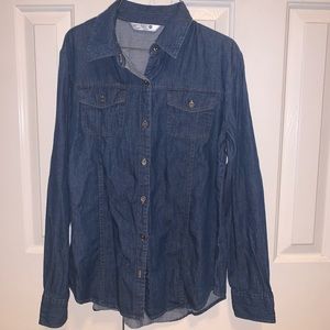 Denim button up shirt